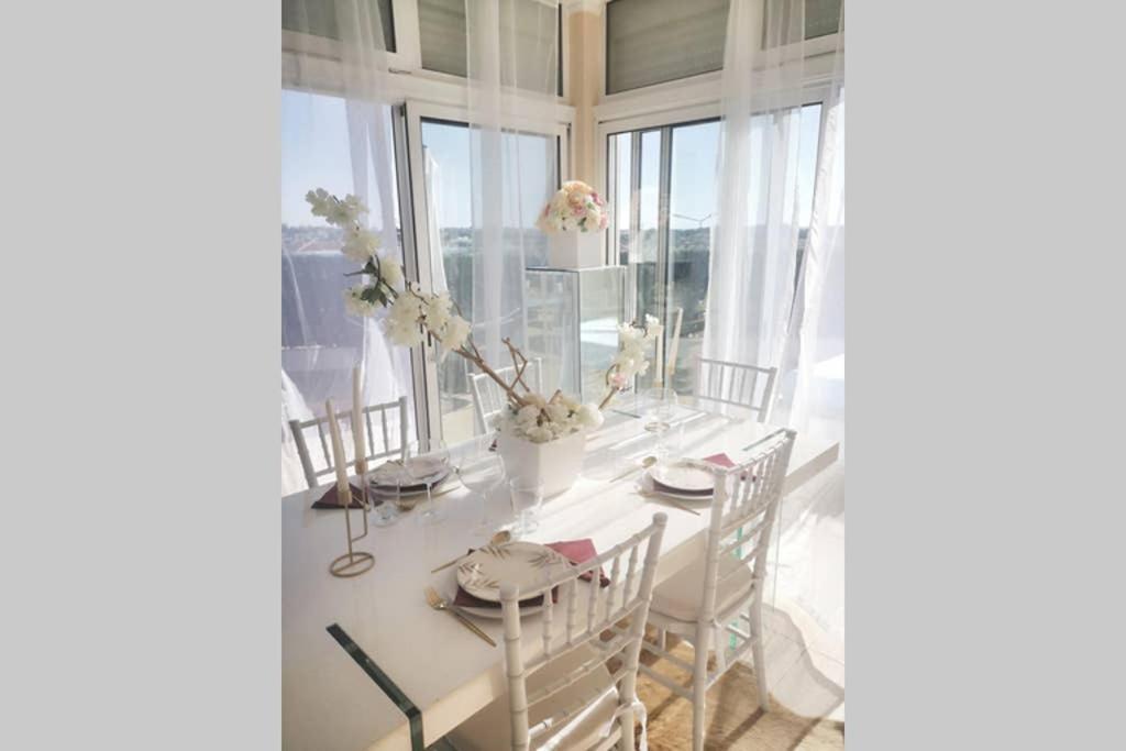 기아 Penthouse With Sea View & Private Terrace 아파트 외부 사진